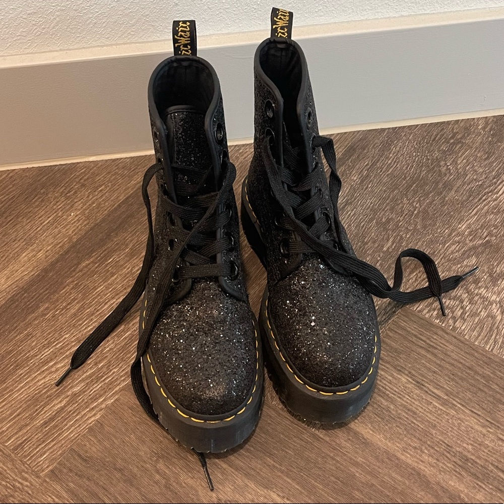 Doc Martens Chunky Glitter Combat Boots